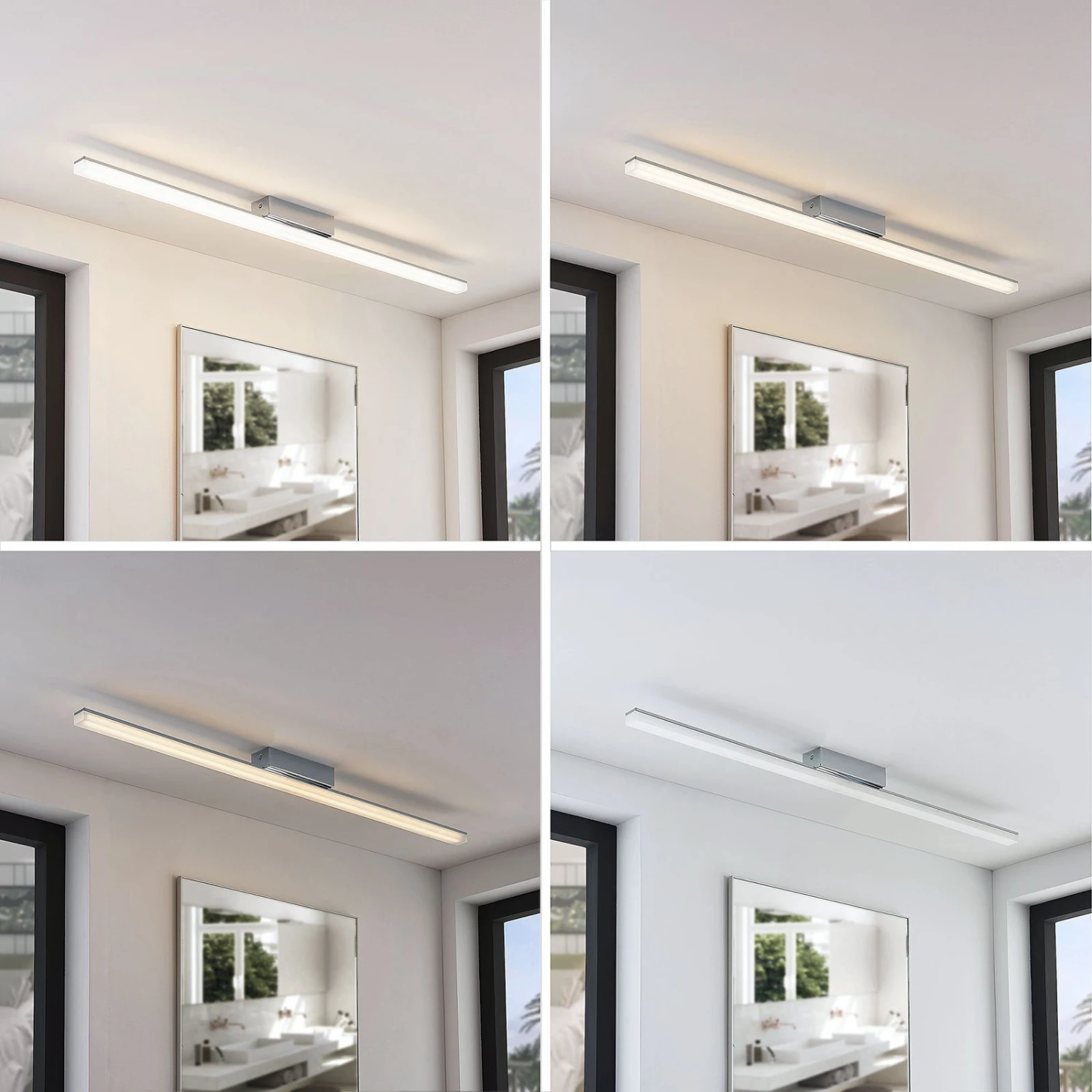 Plafonnier LED Longitudinal Levke, IP44 6 Plafonnier LED Longitudinal Levke, IP44 – Image 4