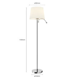 Benjiro - Lampadaire En Tissu à Liseuse LED -Sélectionnez Les Magasins D'Éclairage 9624027 6
