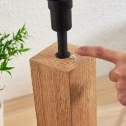 Lampe à Poser Garry Support En Bois, Angulaire 18 Lampe à Poser Garry Support En Bois, Angulaire -Sélectionnez Les Magasins D'Éclairage 9624347 7