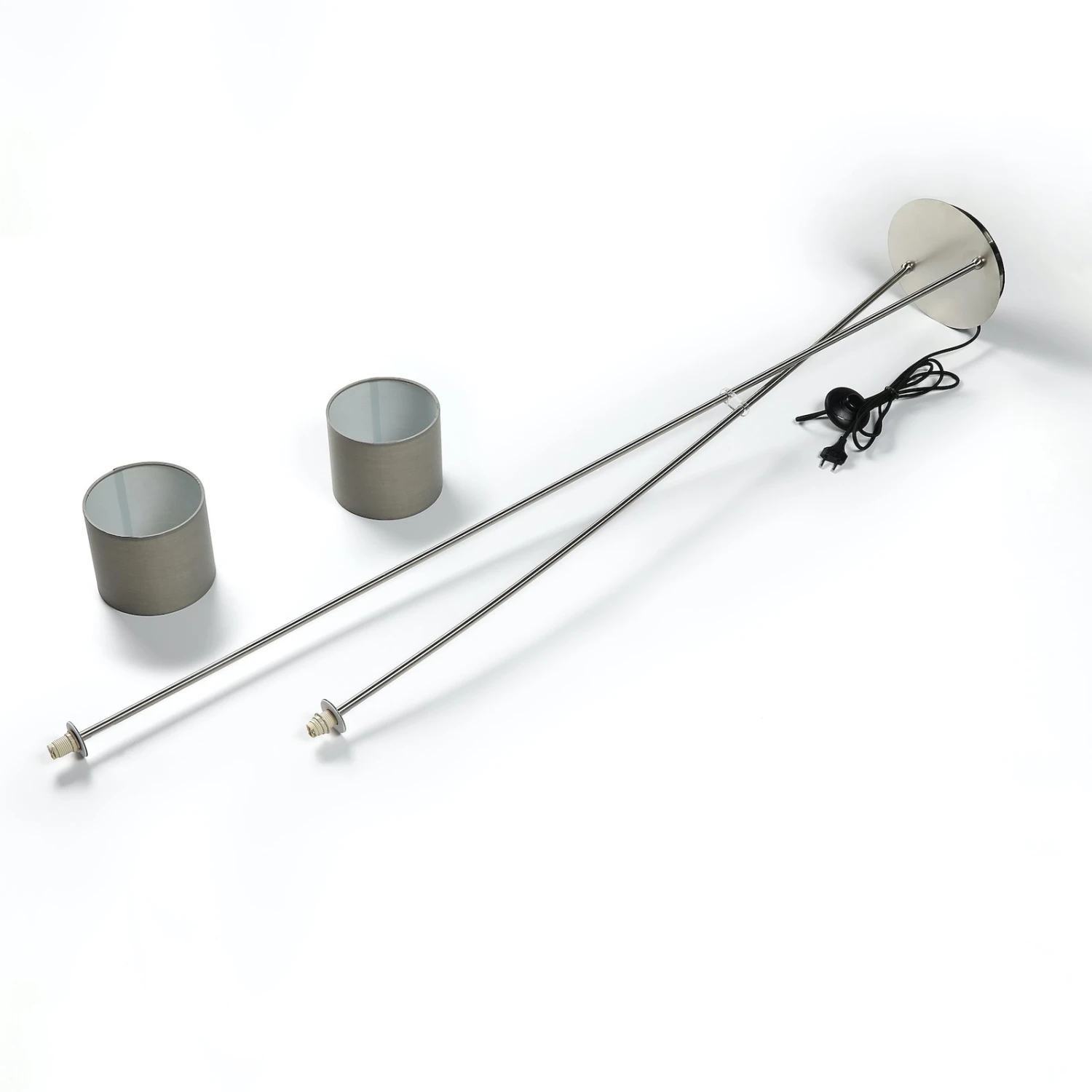 Lucande Juljana Lampadaire, 2 L., Abat-jour Tissu 10 Lucande Juljana Lampadaire, 2 L., Abat-jour Tissu – Image 8