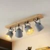 Lindby Adalin Plafonnier à 4 Lampes, Gris 2 Lindby Adalin Plafonnier à 4 Lampes, Gris -Sélectionnez Les Magasins D'Éclairage 9627371