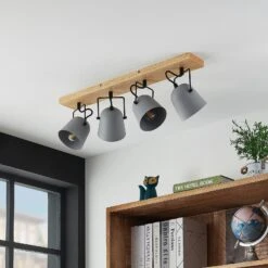 Lindby Adalin Plafonnier à 4 Lampes, Gris 13 Lindby Adalin Plafonnier à 4 Lampes, Gris -Sélectionnez Les Magasins D'Éclairage 9627371 2