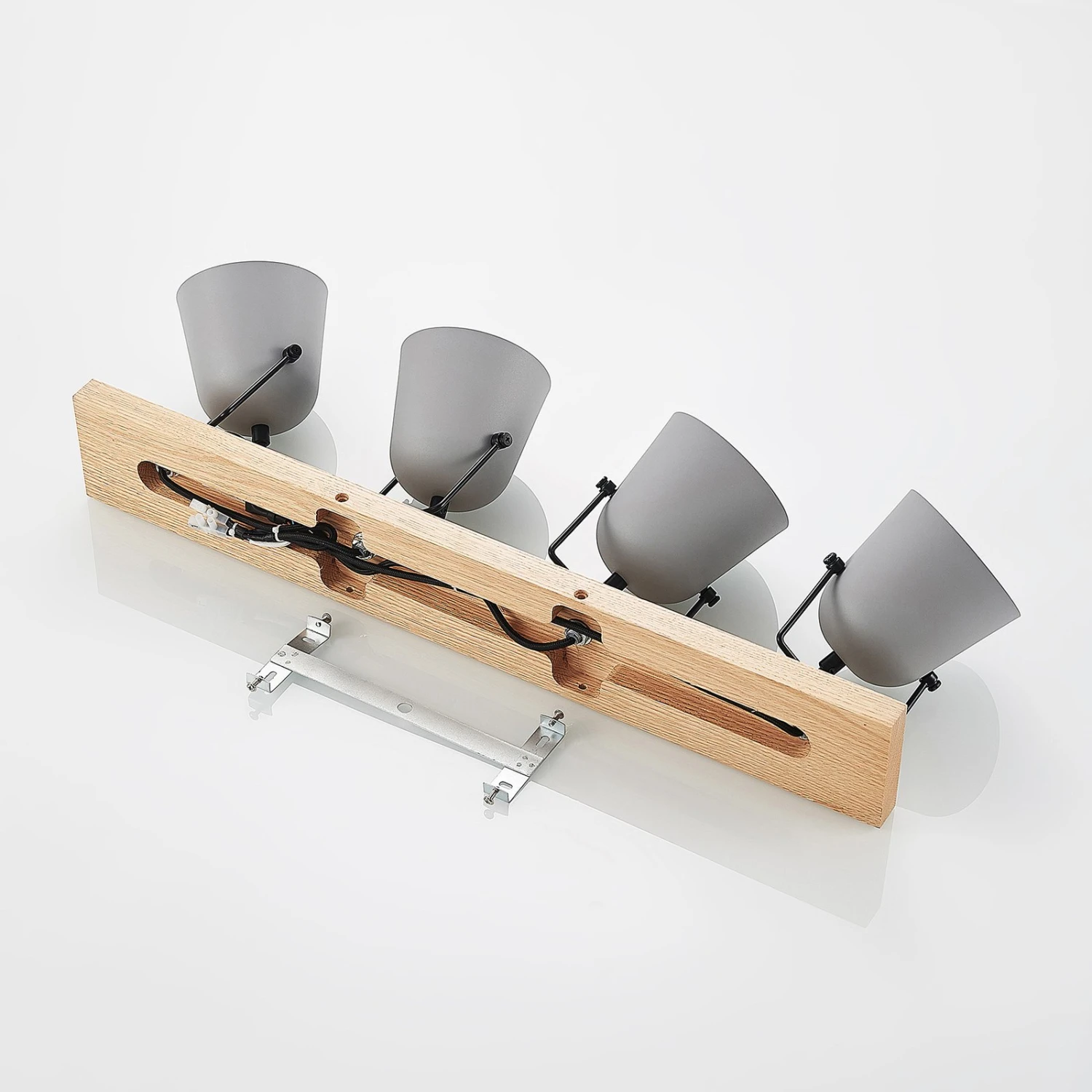 Lindby Adalin Plafonnier à 4 Lampes, Gris 11 Lindby Adalin Plafonnier à 4 Lampes, Gris – Image 9