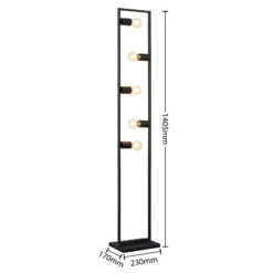 Lindby Sherwin Lampadaire, Cadre Métal Noir -Sélectionnez Les Magasins D'Éclairage 9627929 3