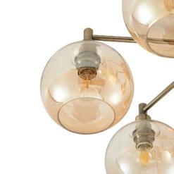 Lindby Jemissa Plafonnier, à 6 Lampes, Ambre 17 Lindby Jemissa Plafonnier, à 6 Lampes, Ambre -Sélectionnez Les Magasins D'Éclairage 9628198 6