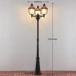 Lindby Clint Lampadaire D'extérieur, à 3 Lampes -Sélectionnez Les Magasins D'Éclairage 9630104 3