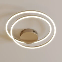 Lindby Davian Plafonnier LED, Dimmable, Nickel 15 Lindby Davian Plafonnier LED, Dimmable, Nickel -Sélectionnez Les Magasins D'Éclairage 9639138 4