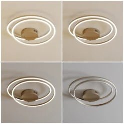 Lindby Davian Plafonnier LED, Dimmable, Nickel 19 Lindby Davian Plafonnier LED, Dimmable, Nickel -Sélectionnez Les Magasins D'Éclairage 9639138 8