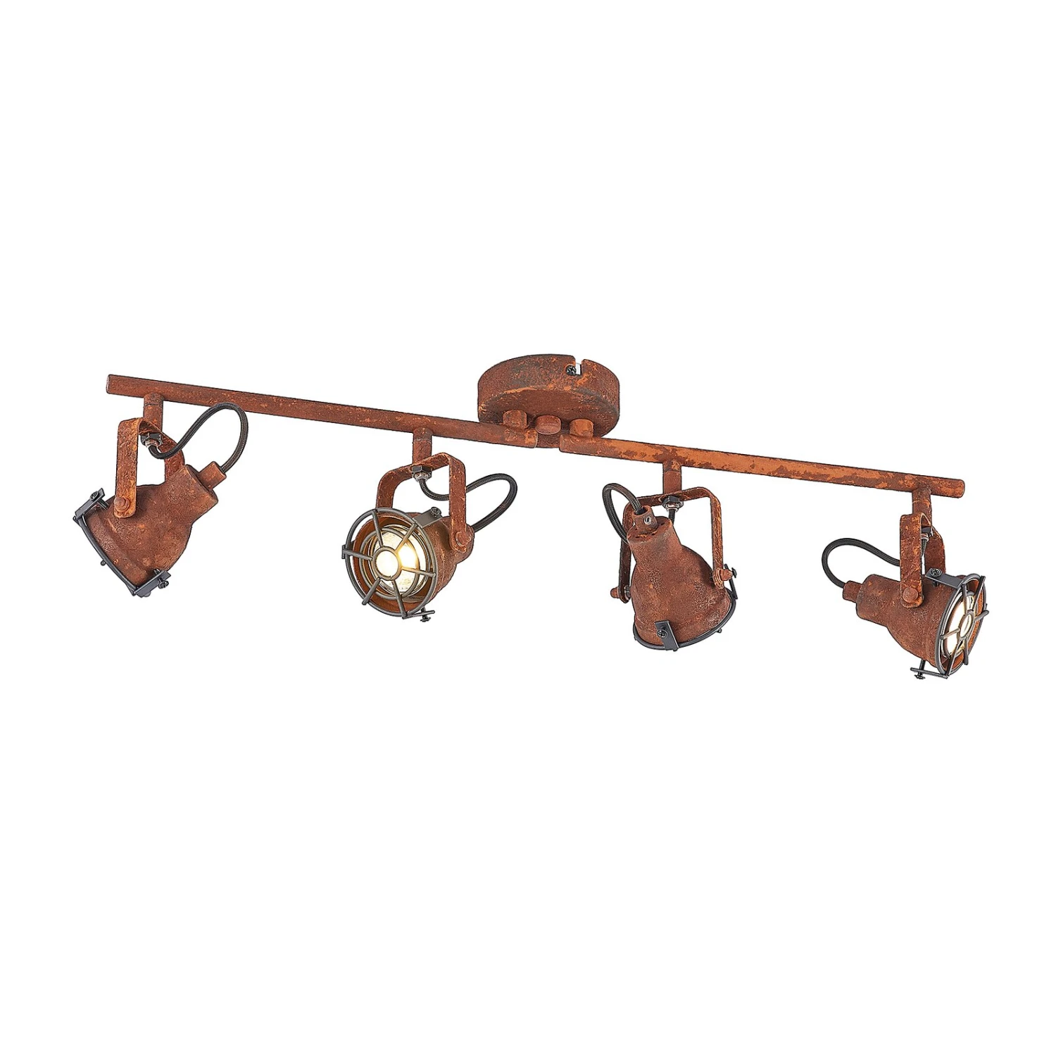 Lindby Scabra Spot Pour Plafond Rouille, 4 Lampes 6 Lindby Scabra Spot Pour Plafond Rouille, 4 Lampes – Image 4