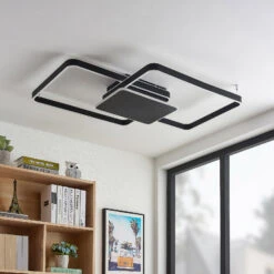 Lucande Kadira Plafonnier LED, 102 cm, Noir -Sélectionnez Les Magasins D'Éclairage 9922005 2