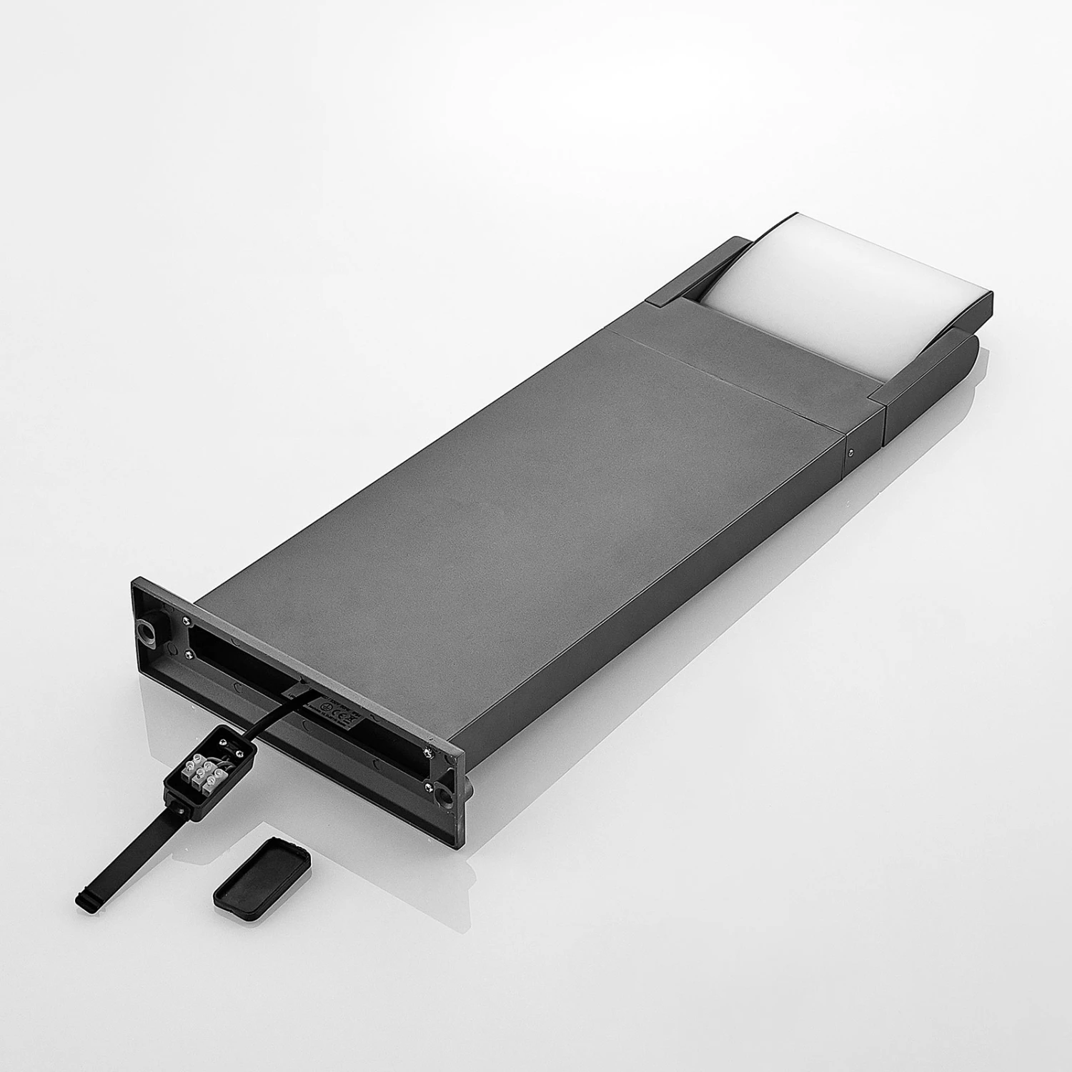 Lindby Cathalena Borne Lumineuse LED En Gris Foncé 5 Lindby Cathalena Borne Lumineuse LED En Gris Foncé – Image 3