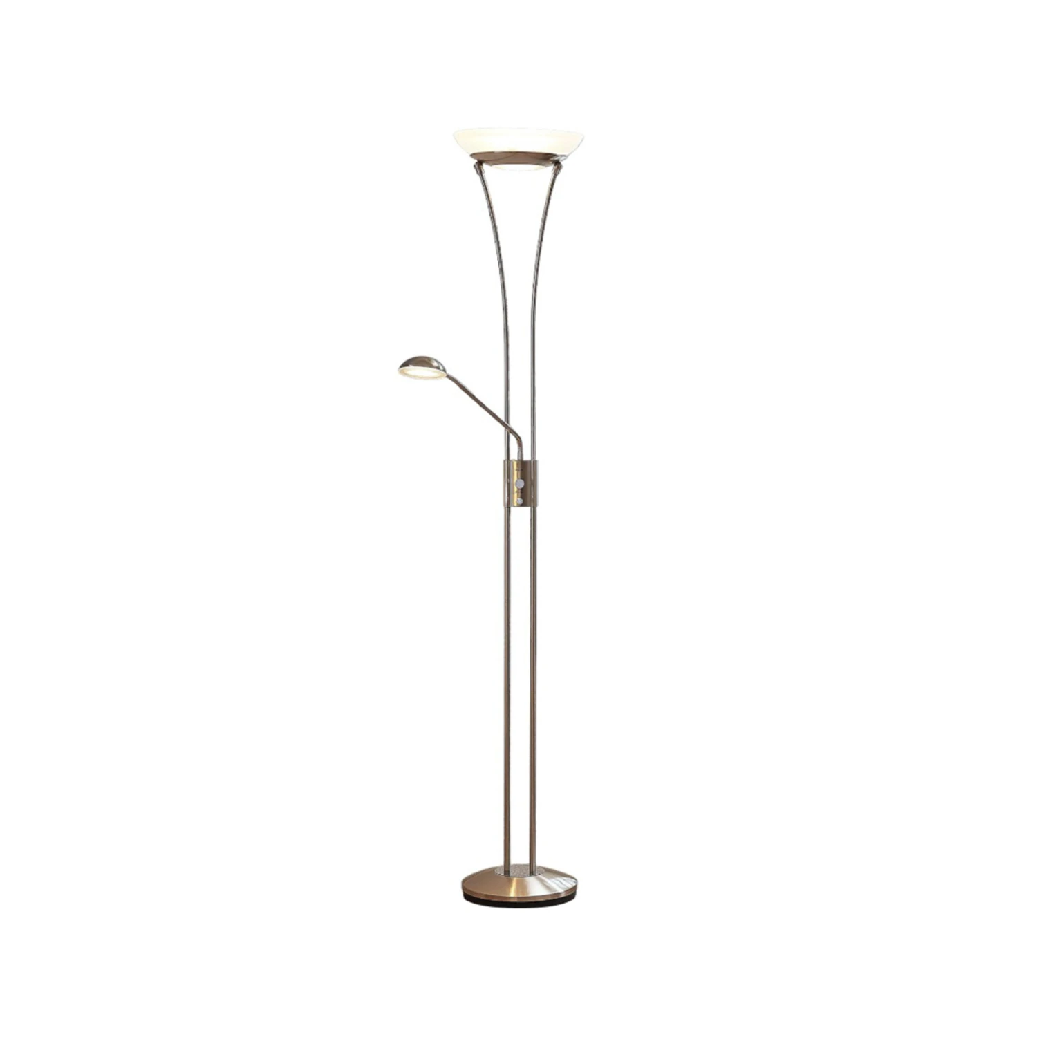 Lampadaire Indirect LED Amadou Liseuse, Nickel 4 Lampadaire Indirect LED Amadou Liseuse, Nickel – Image 3