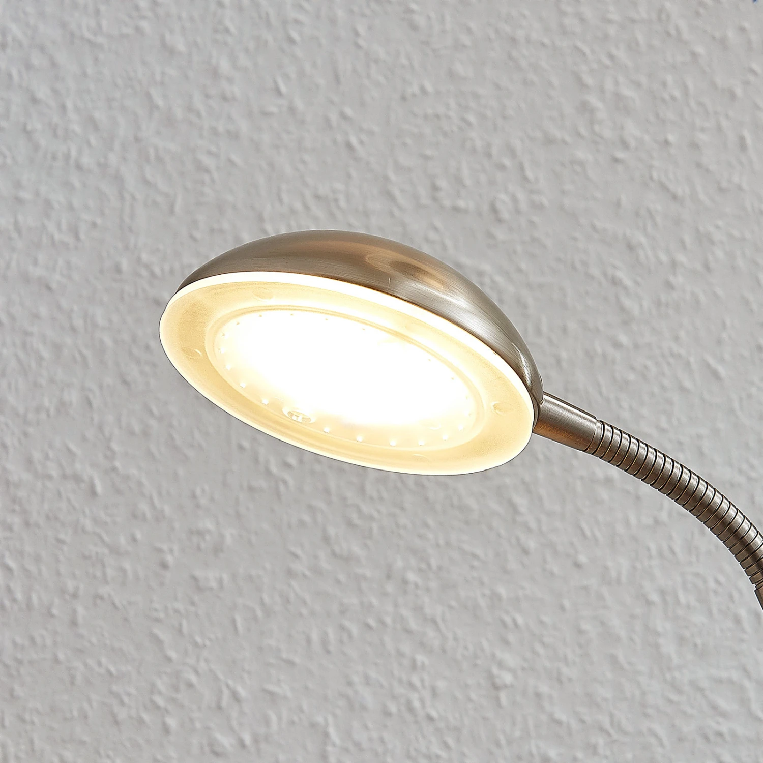 Lampadaire Indirect LED Amadou Liseuse, Nickel 9 Lampadaire Indirect LED Amadou Liseuse, Nickel – Image 8