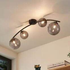 Lindby Sugiava Plafonnier Sphère 4 lampes
