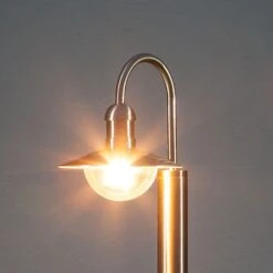 Borne Lumineuse Damion Courbée En Inox