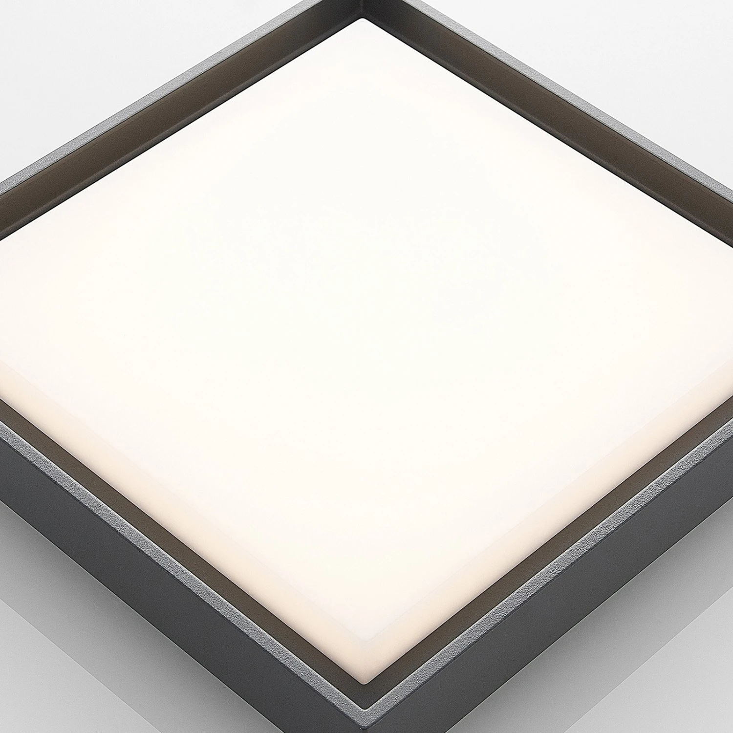 Lucande Plafonnier D'extérieur LED Birta, Carré, 34 cm 8 Lucande Plafonnier D'extérieur LED Birta, Carré, 34 cm – Image 6