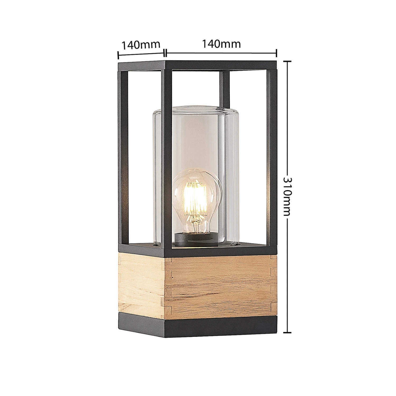 Lucande Enjan Plafonnier D’extérieur En Teck 6 Lucande Enjan Plafonnier D’extérieur En Teck – Image 4