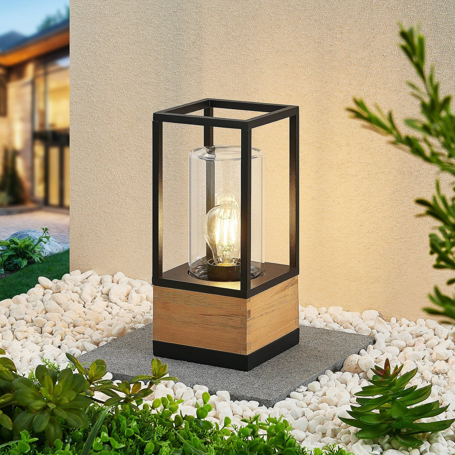 Lucande Enjan Plafonnier D’extérieur En Teck 3 Lucande Enjan Plafonnier D’extérieur En Teck