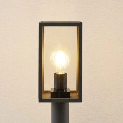 Lindby Filimon Borne Lumineuse, Gris Foncé, E27 -Sélectionnez Les Magasins D'Éclairage 9977051 5