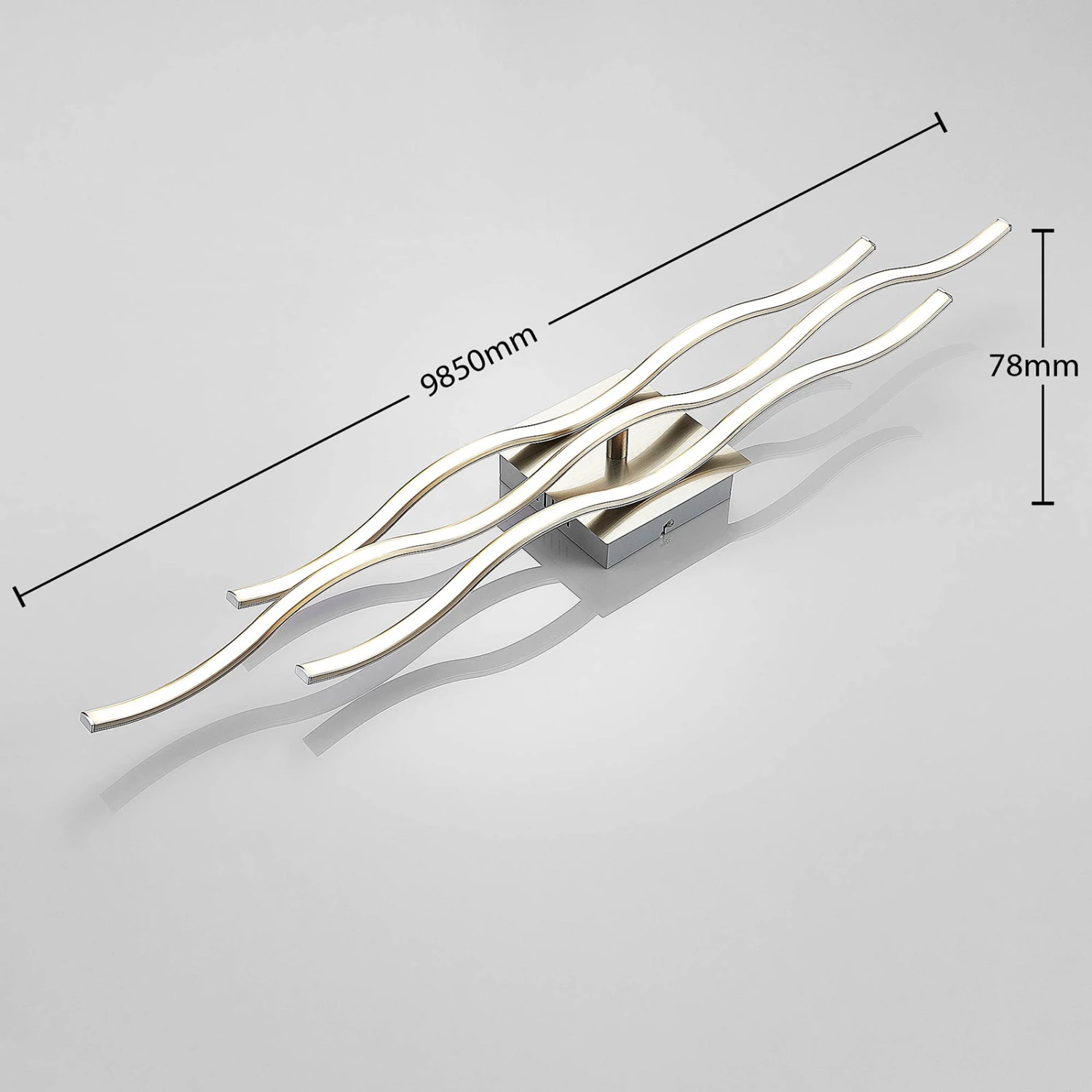 Plafonnier LED Safia à Trois Lampes, Forme Ondulée 6 Plafonnier LED Safia à Trois Lampes, Forme Ondulée – Image 4