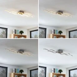 Plafonnier LED Safia à Trois Lampes, Forme Ondulée 19 Plafonnier LED Safia à Trois Lampes, Forme Ondulée -Sélectionnez Les Magasins D'Éclairage 9985090 8